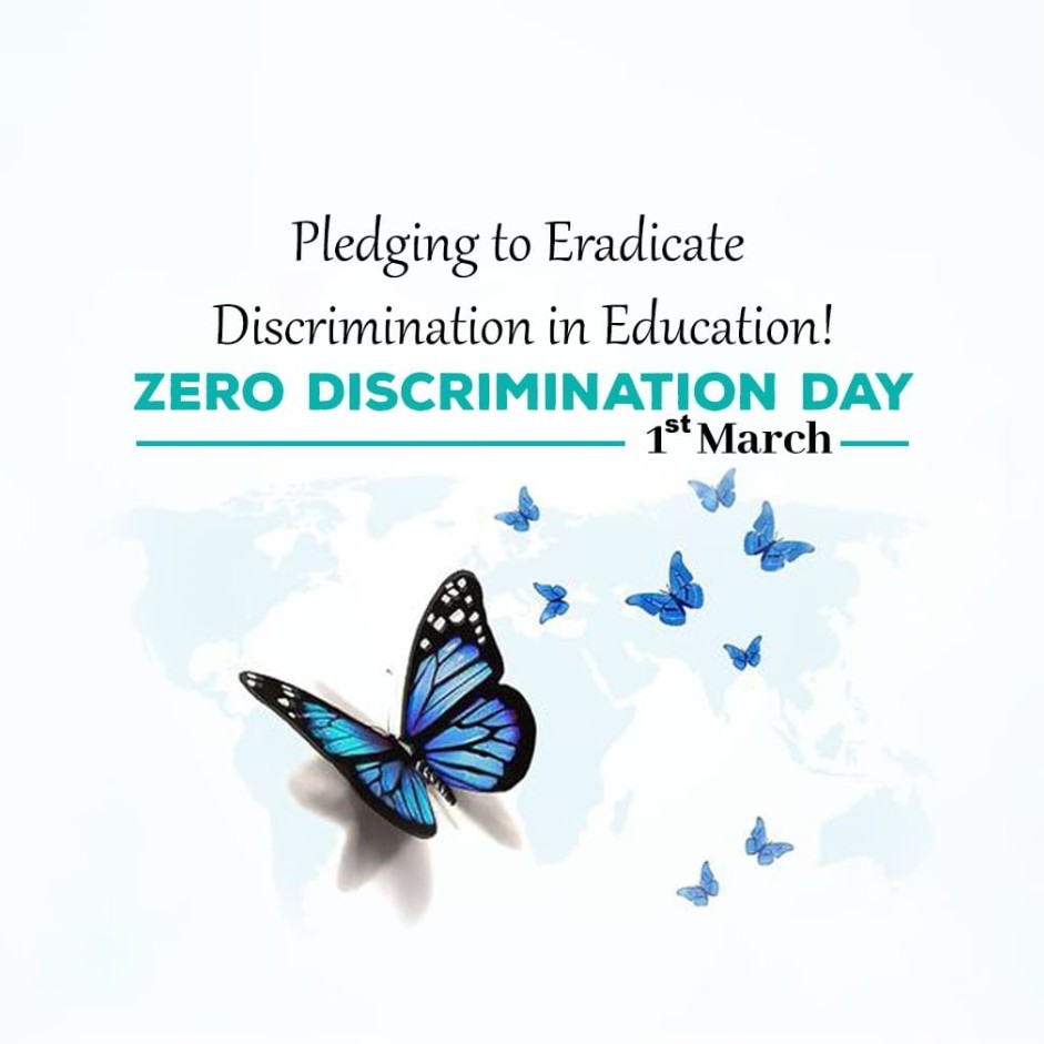 Zero Discrimination Day : 1 March | download Poster, Status and Social Media Post Free 3 Zero Discrimination Day Poster Free Download